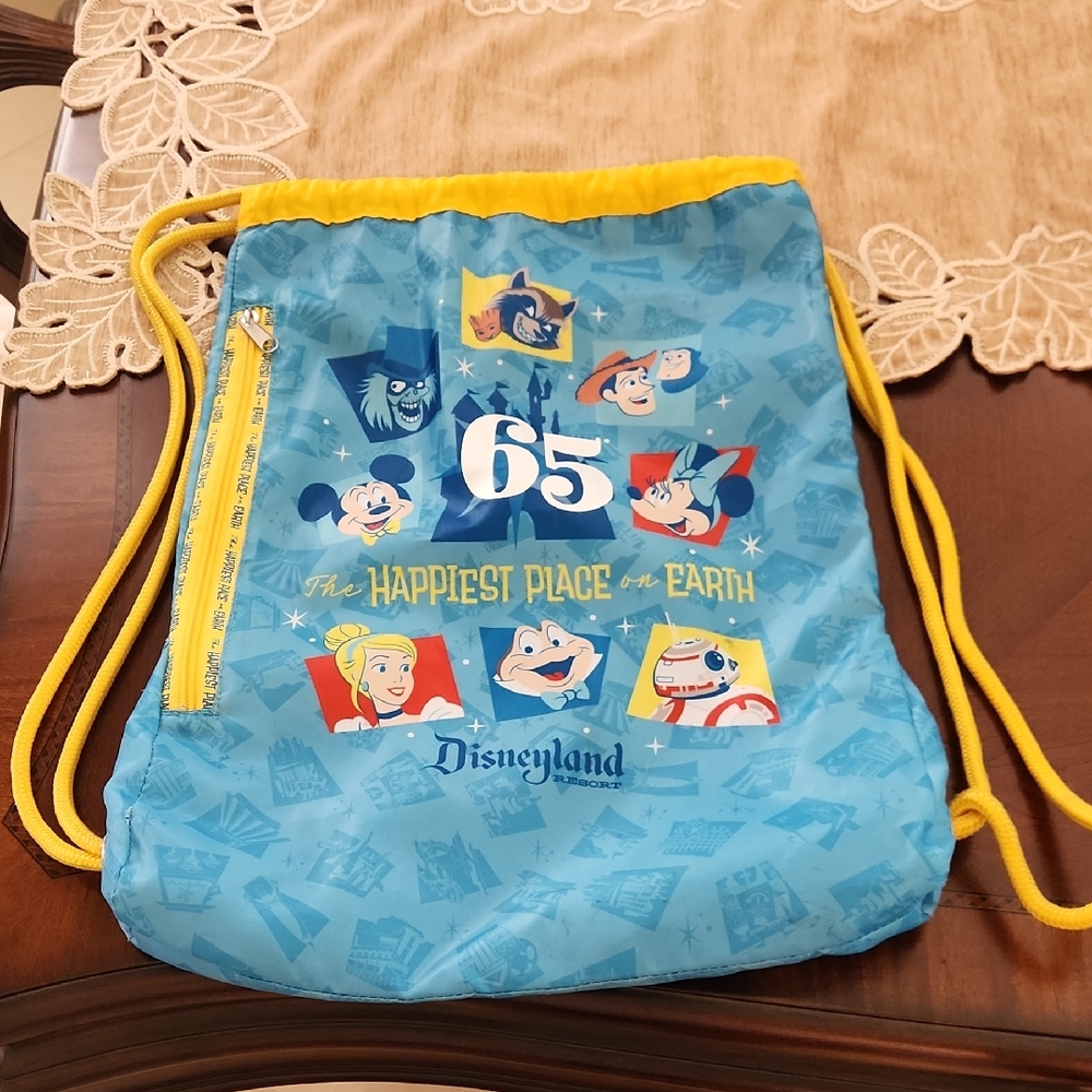 Disneyland 65th Anniversary Drawstring Bag